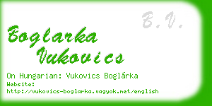 boglarka vukovics business card